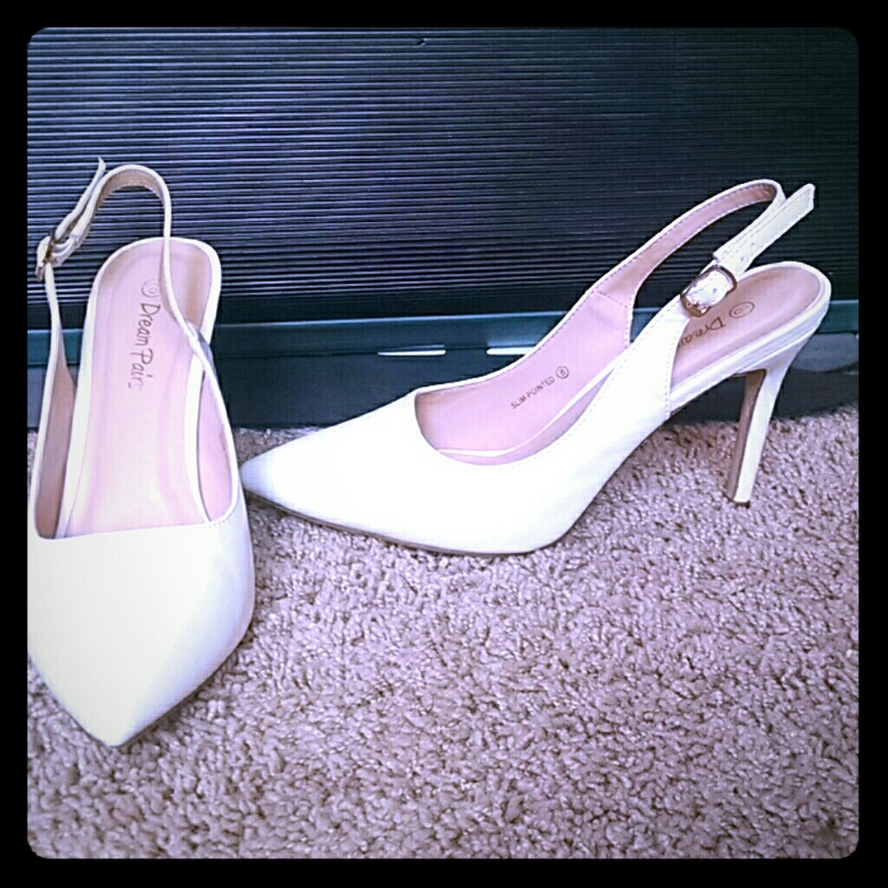 White pumps